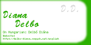 diana delbo business card